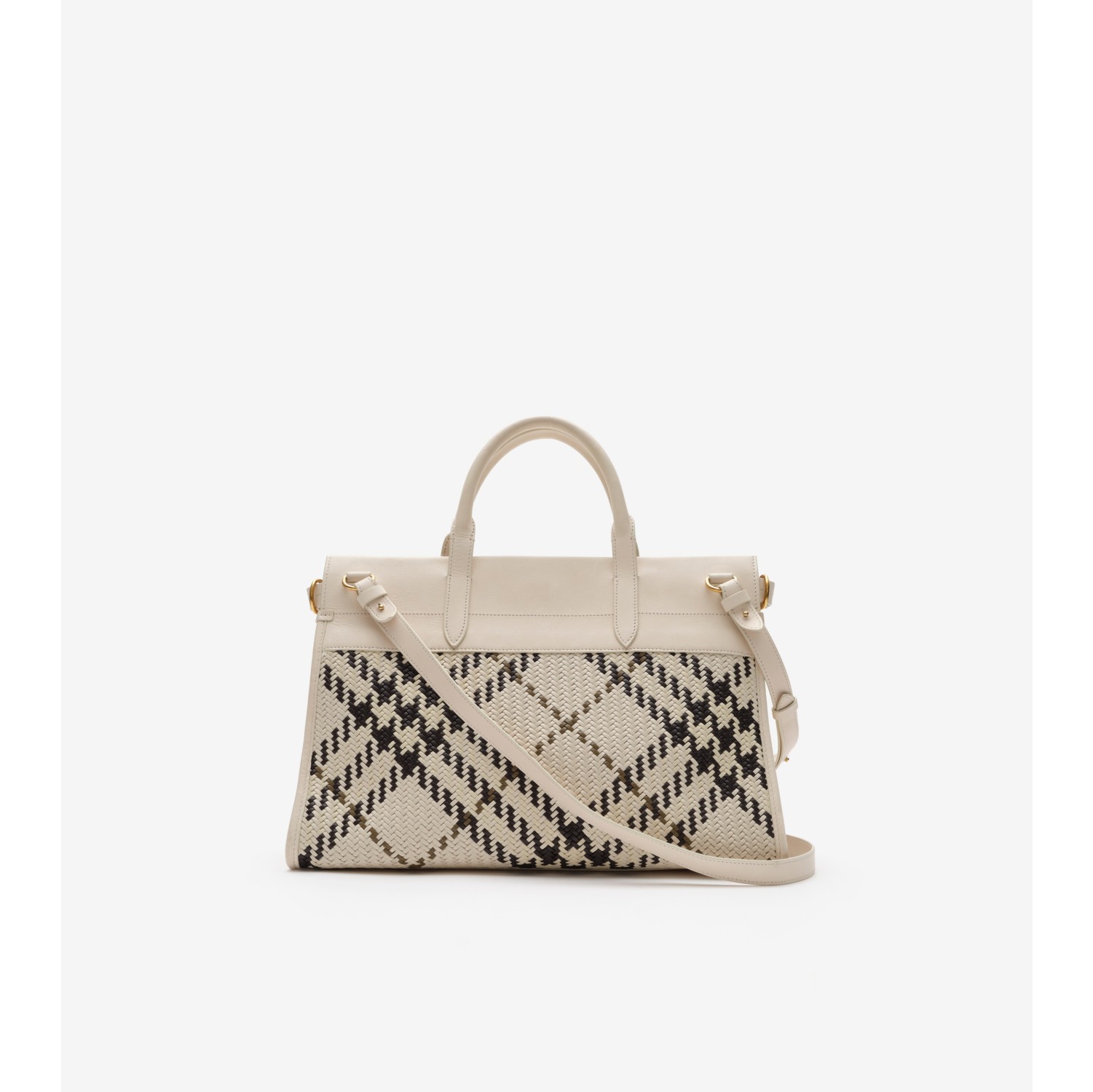 Medium Hampstead Tote​ in Light beige - Women, Leather | Burberry
