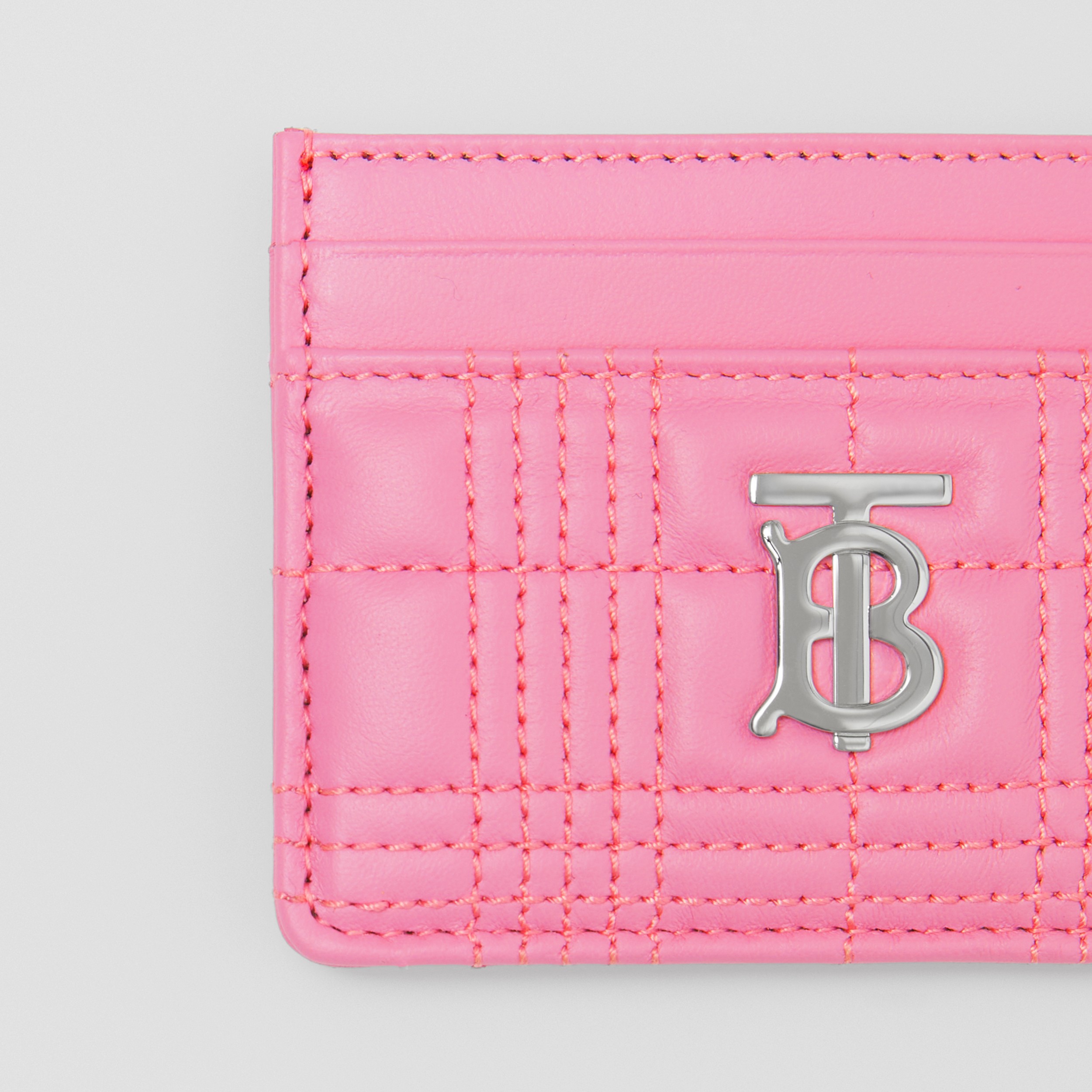 Quilted Lambskin Lola Card Case in Primrose Pink - Women | Burberry® Official - 2
