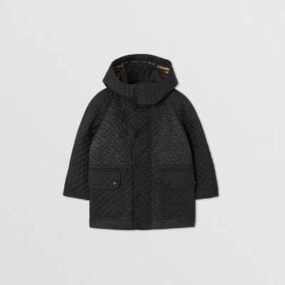 burberry quilted coat with hood