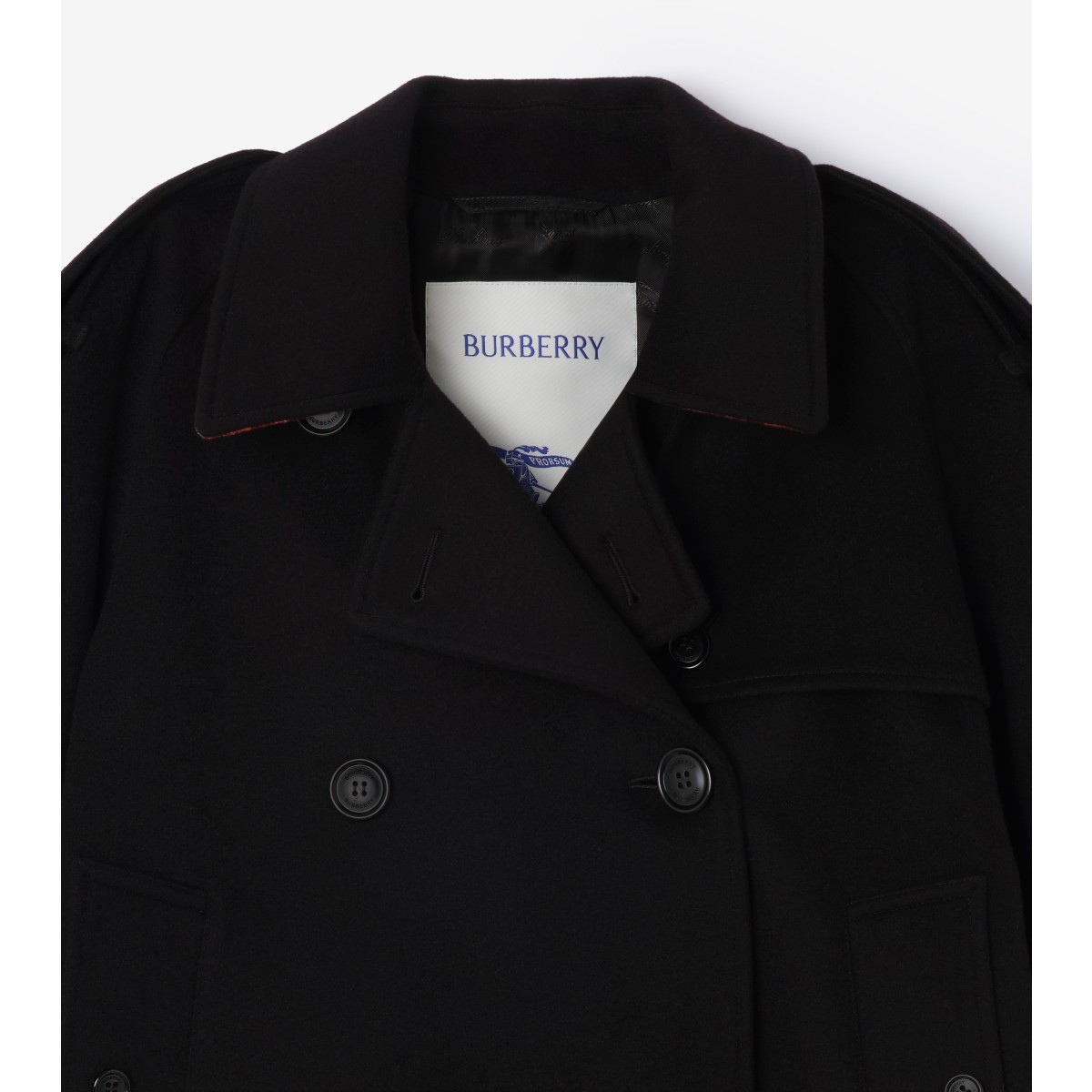  Check Cropped Mayfair Trench Jacket