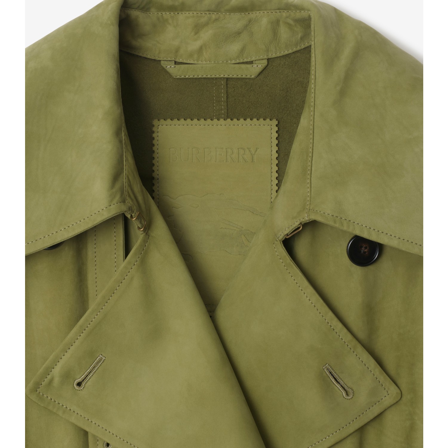 Long Nubuck Trench Coat