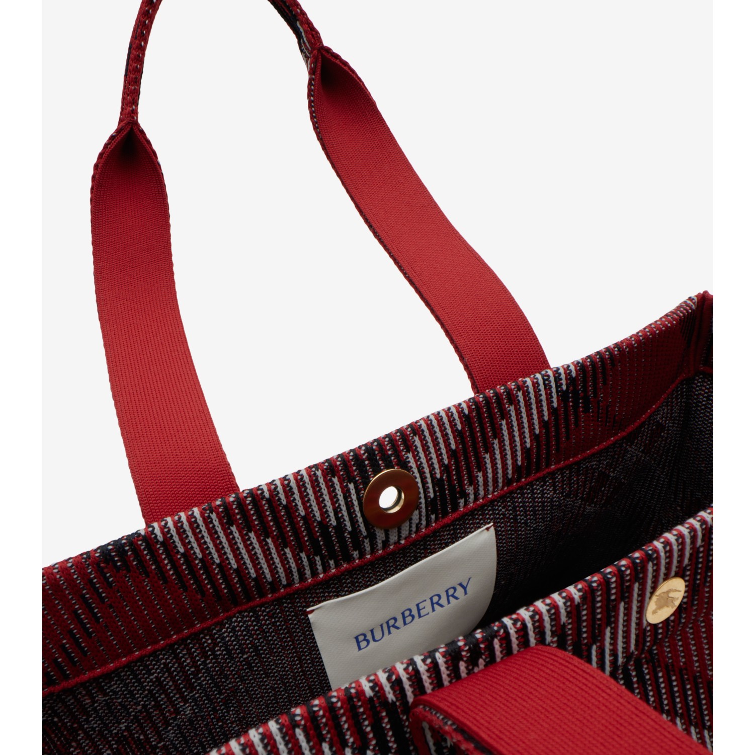 Medium Check Knitted Tote