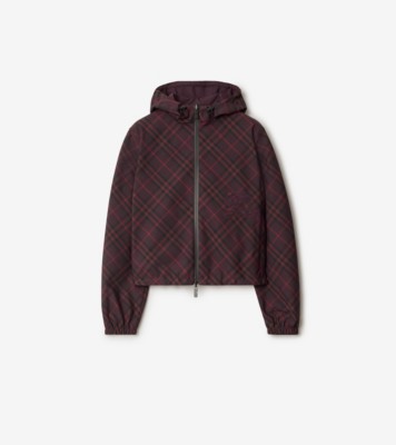 Burberryアウター Burberry - Reversible hooded nylon windbreaker jacket