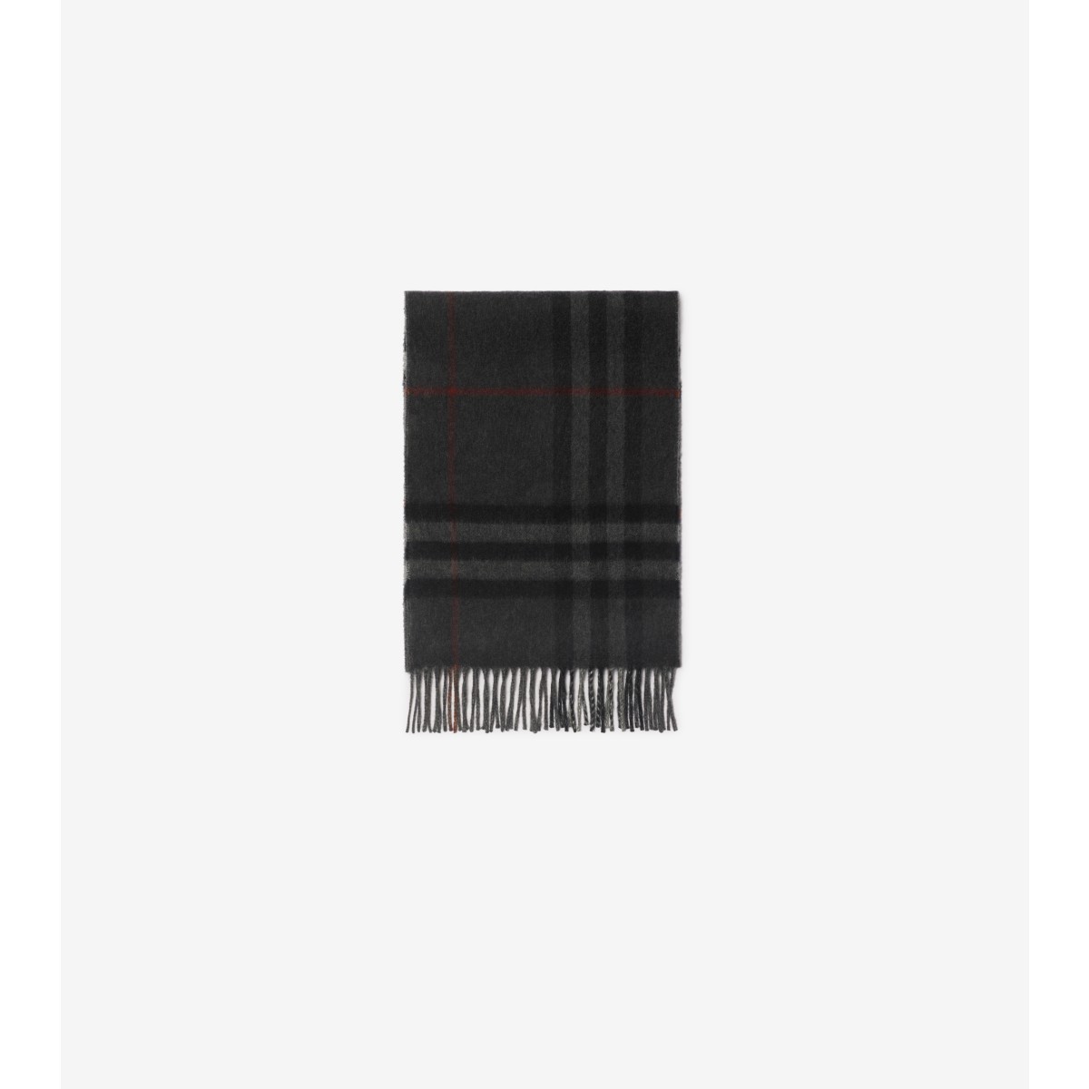  Check Contrast Cashmere Scarf