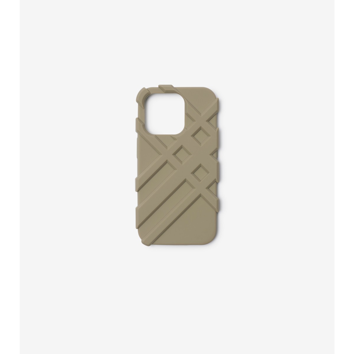 Burberry Check Iphone 15 Pro Case In Neutral