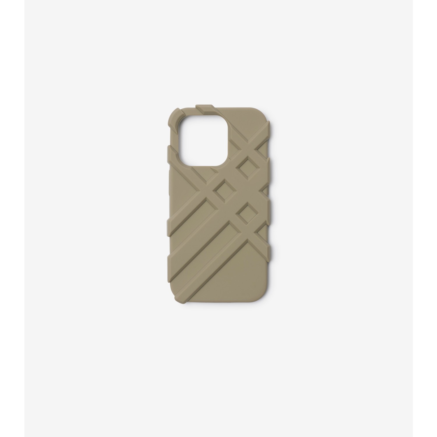 Check iPhone 15 Pro Case in Hunter Men Burberry Official