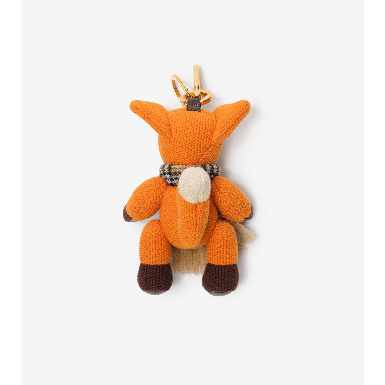 Fox Charm in Pumpkin orange - Women, Wool | Burberry® Official