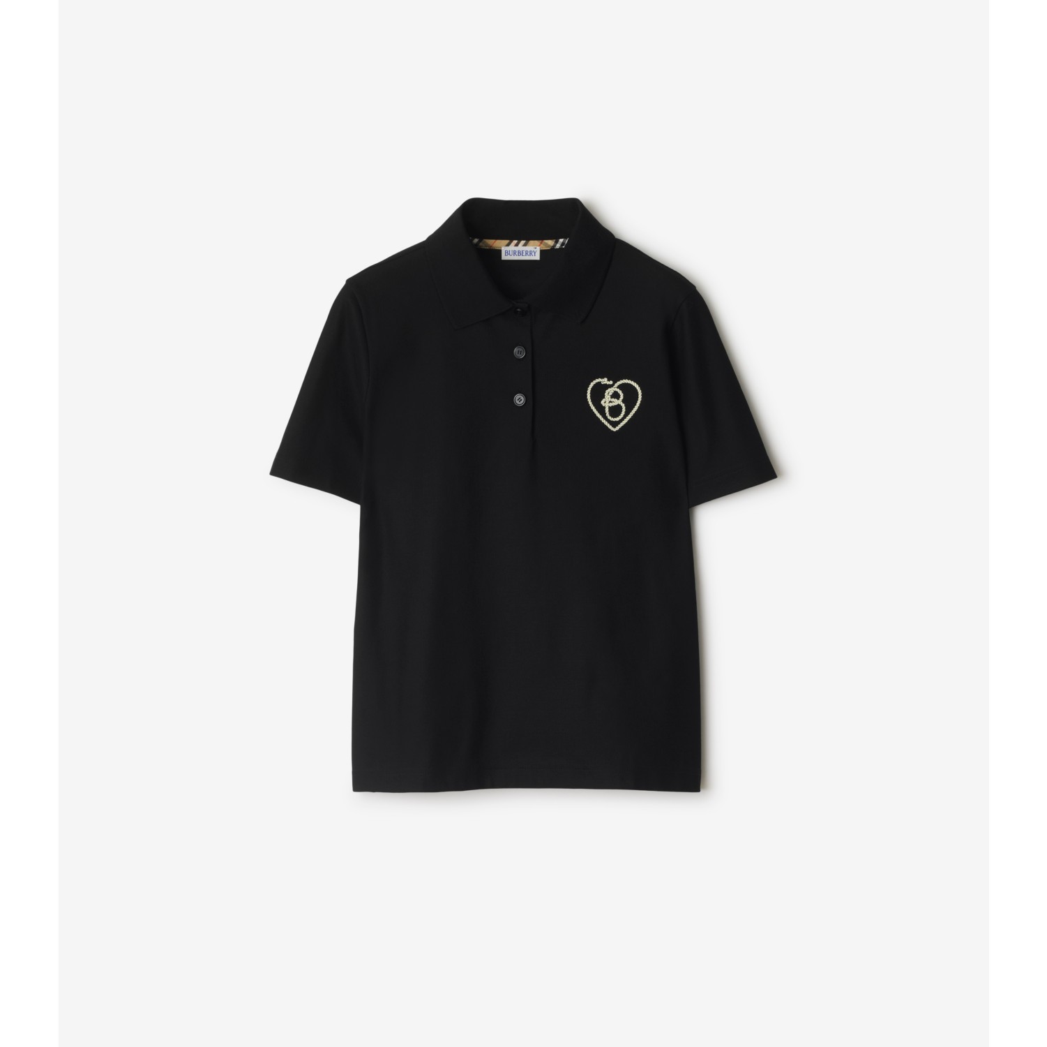 B Heart Cotton Polo Shirt