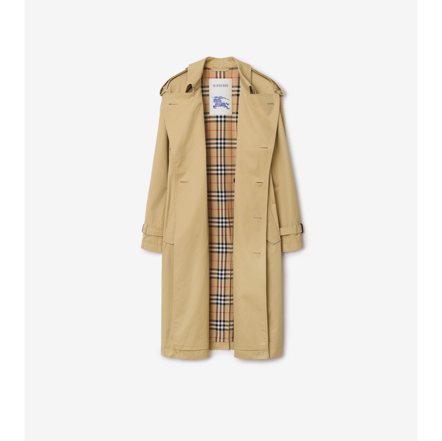 Mid-length Gabardine Trench Coat