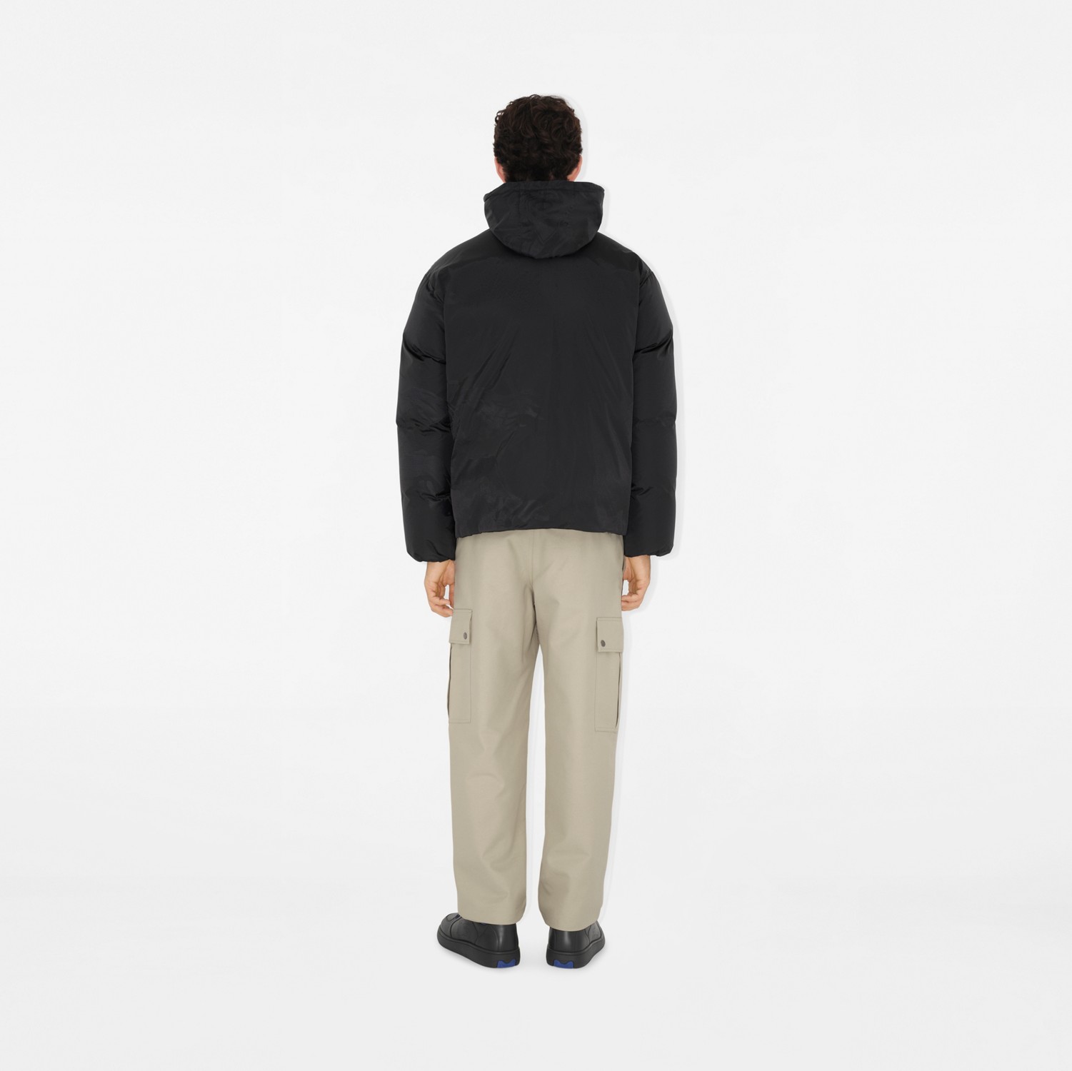 EKD Nylon Puffer Jacket in Charcoal - Men | Burberry® Official EKD Nylon Puffer Jacket in Charcoal - Men | Burberry® Official