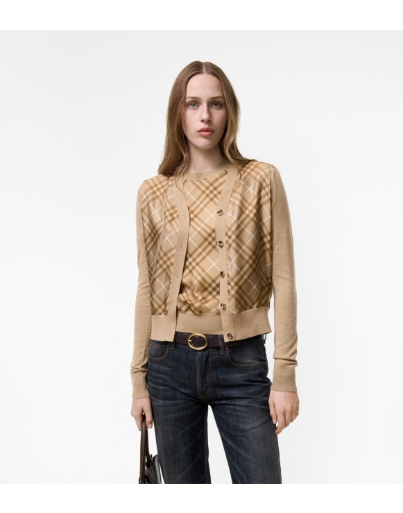 バーバリーロゴ入りニットカーディガン　本日セール❣️ ウィメンズ デザイナー ニットウェア | Burberry® 公式サイト
