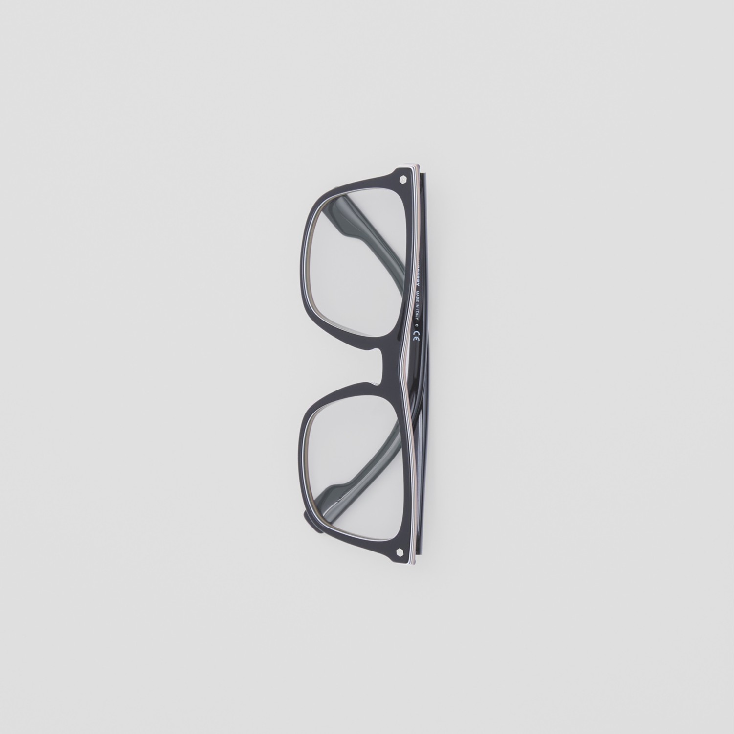 Stripe Detail Square Optical Frames