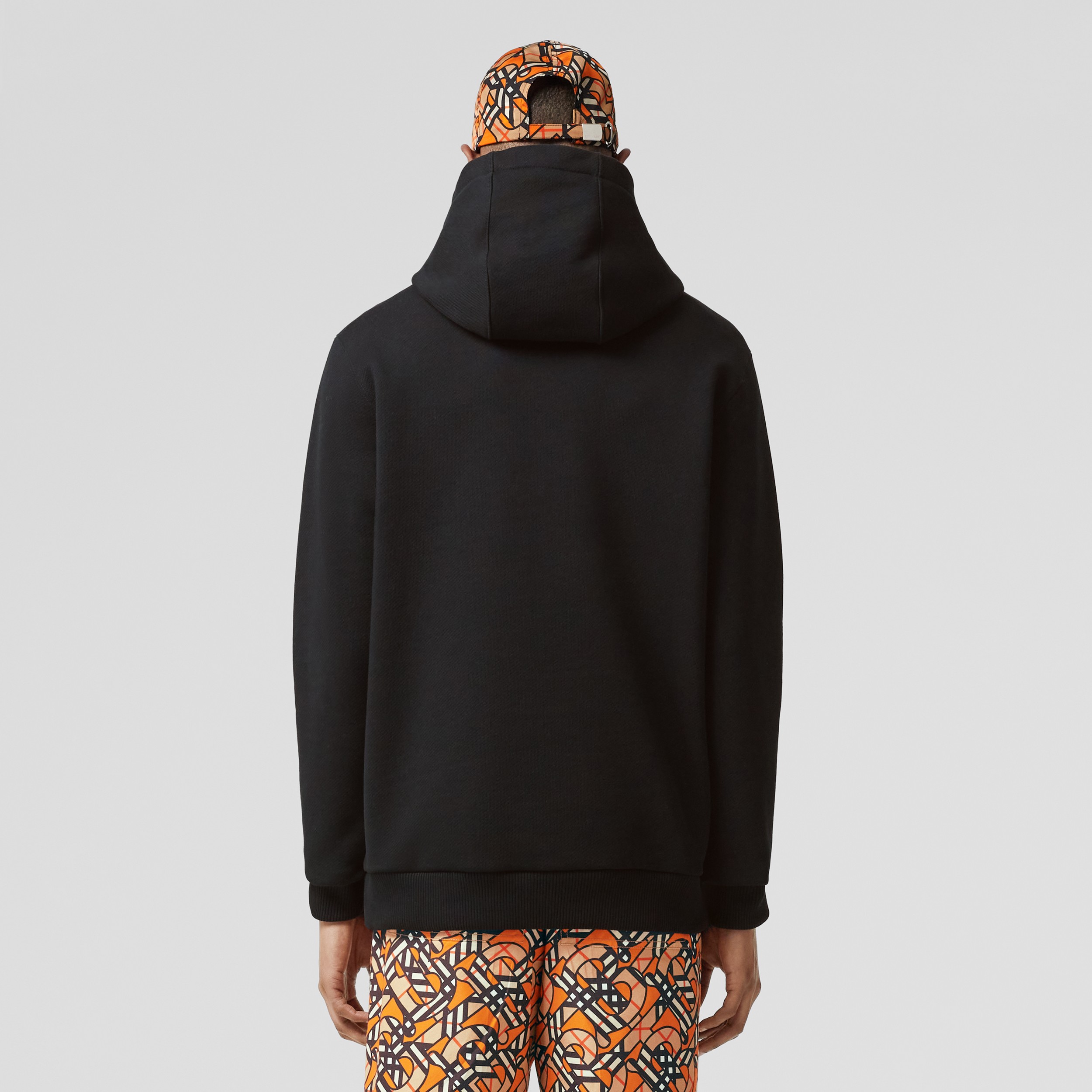 Hoodie en coton avec logo appliqué (Noir) - Homme | Site officiel Burberry® - 3