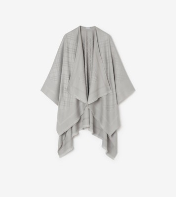 Check Wool Cashmere Cape Pigeon ®