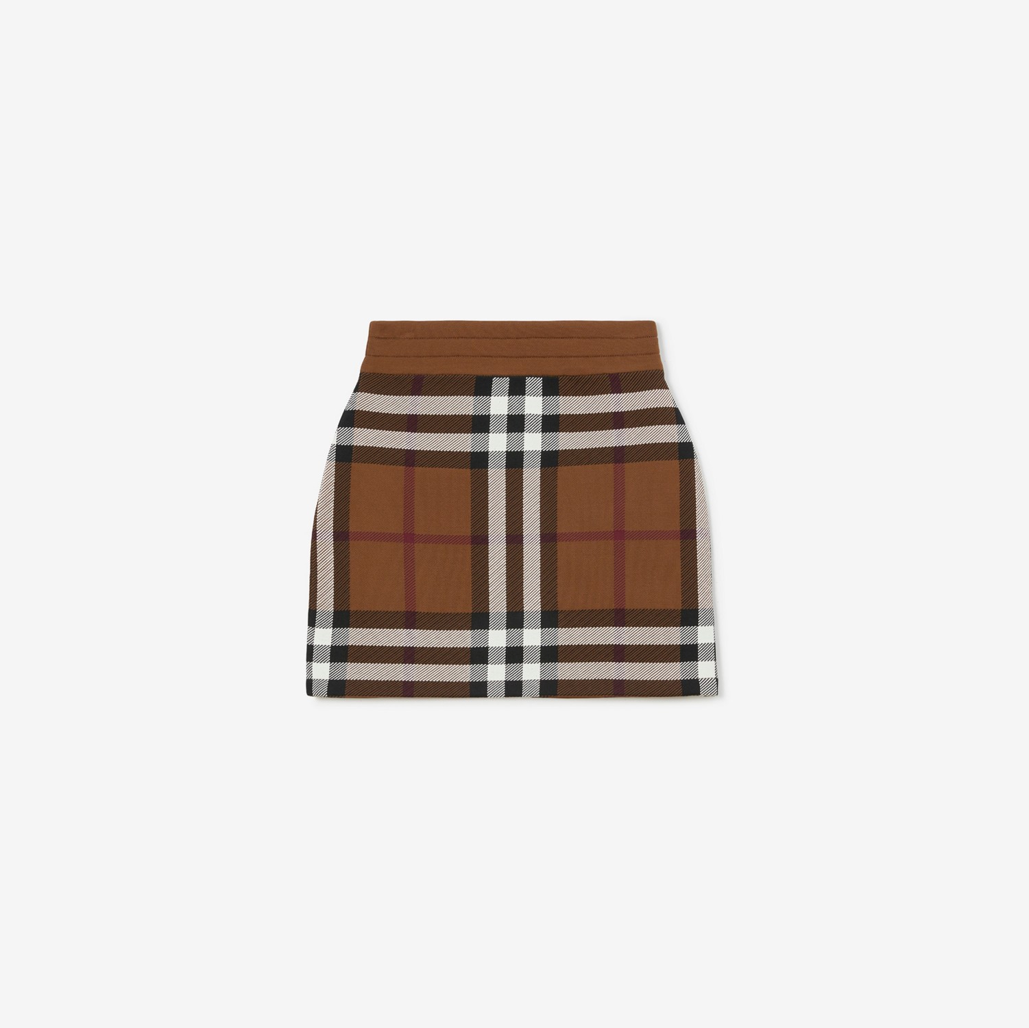 Check Viscose Blend Mini Skirt
