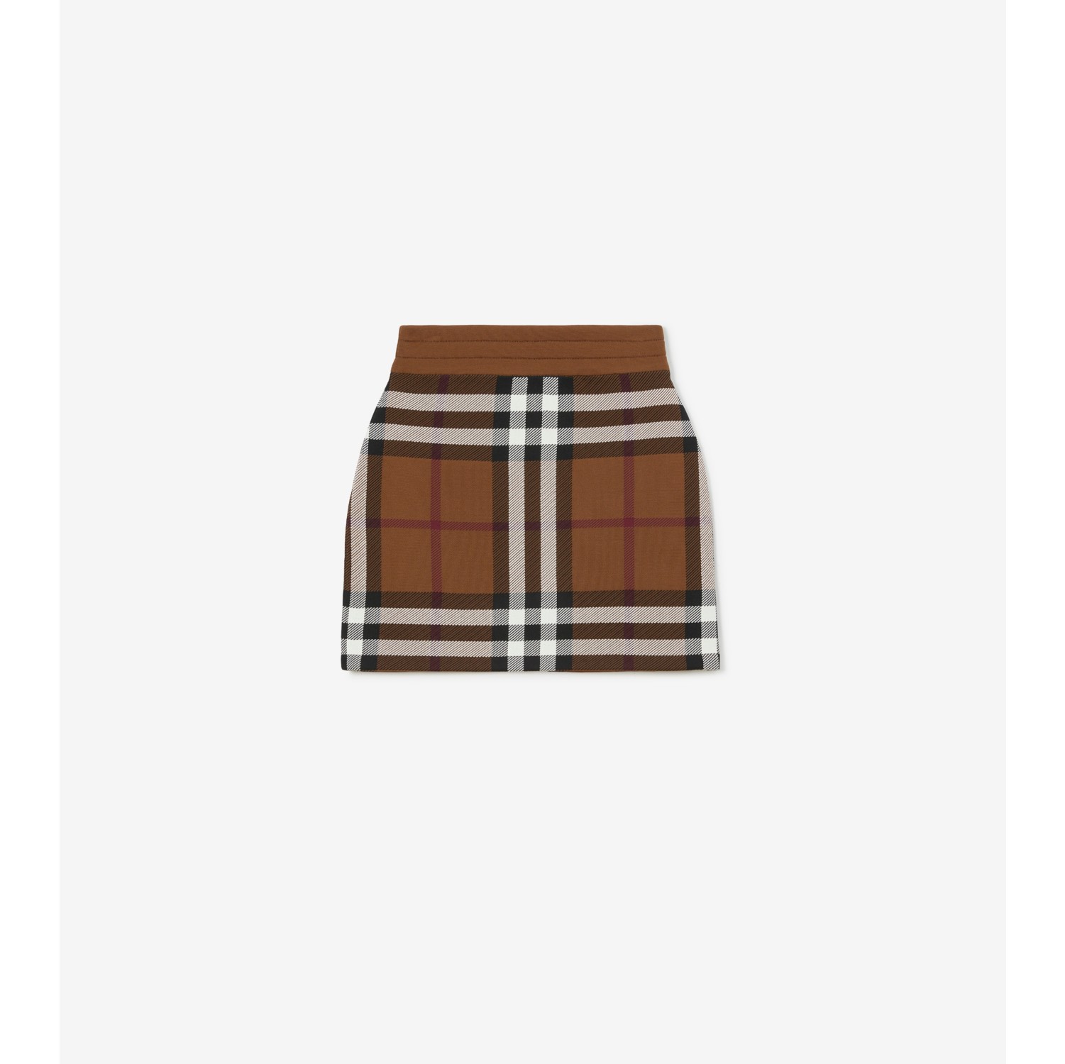 Check Viscose Blend Mini Skirt
