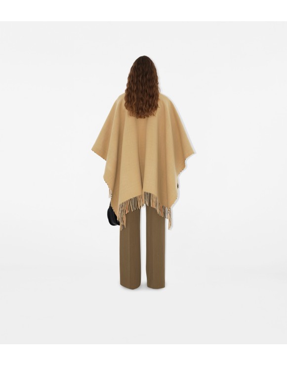 Cape en laine Check