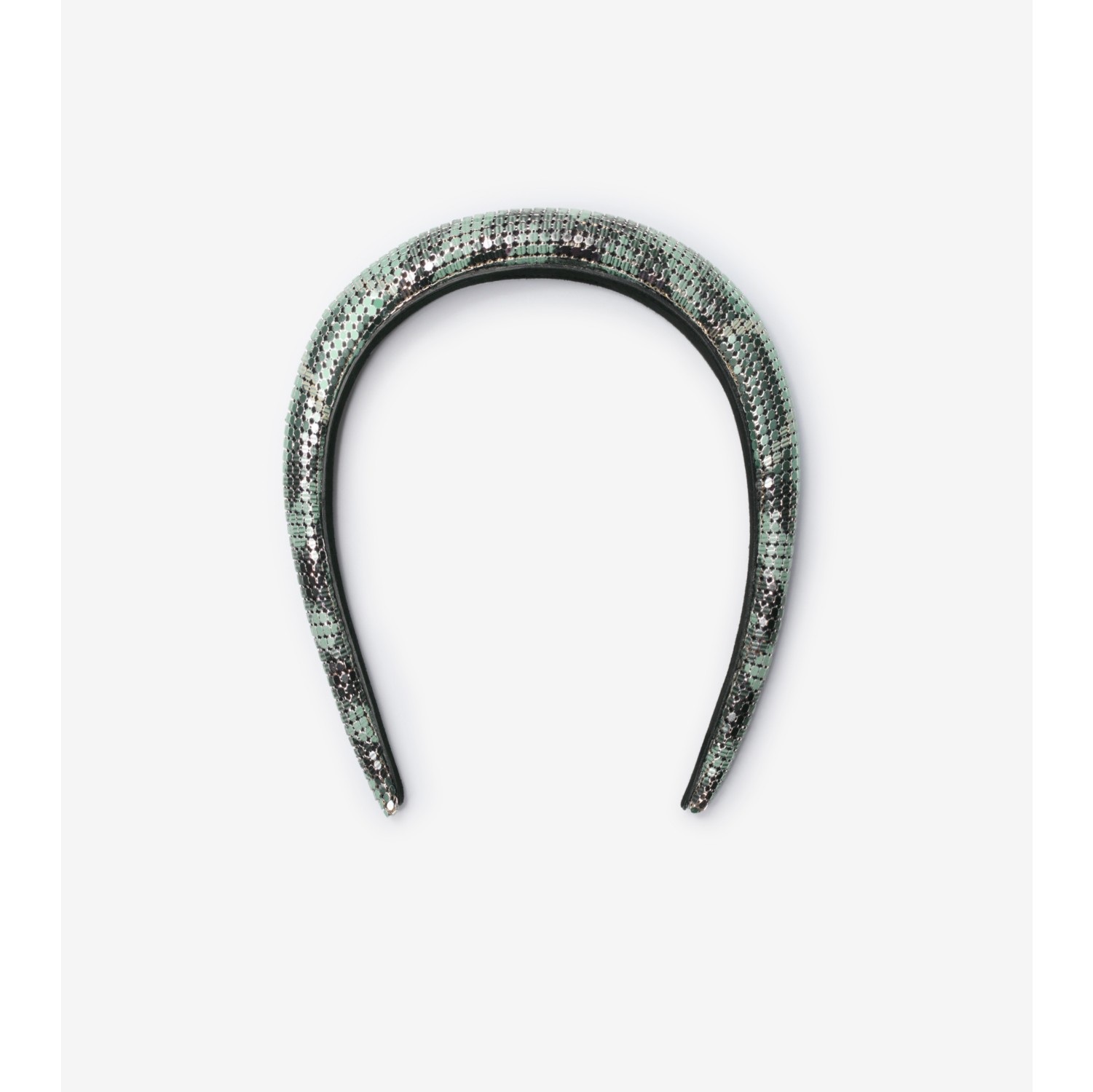 Check Mesh Headband in Gulf blue | Burberry® Official