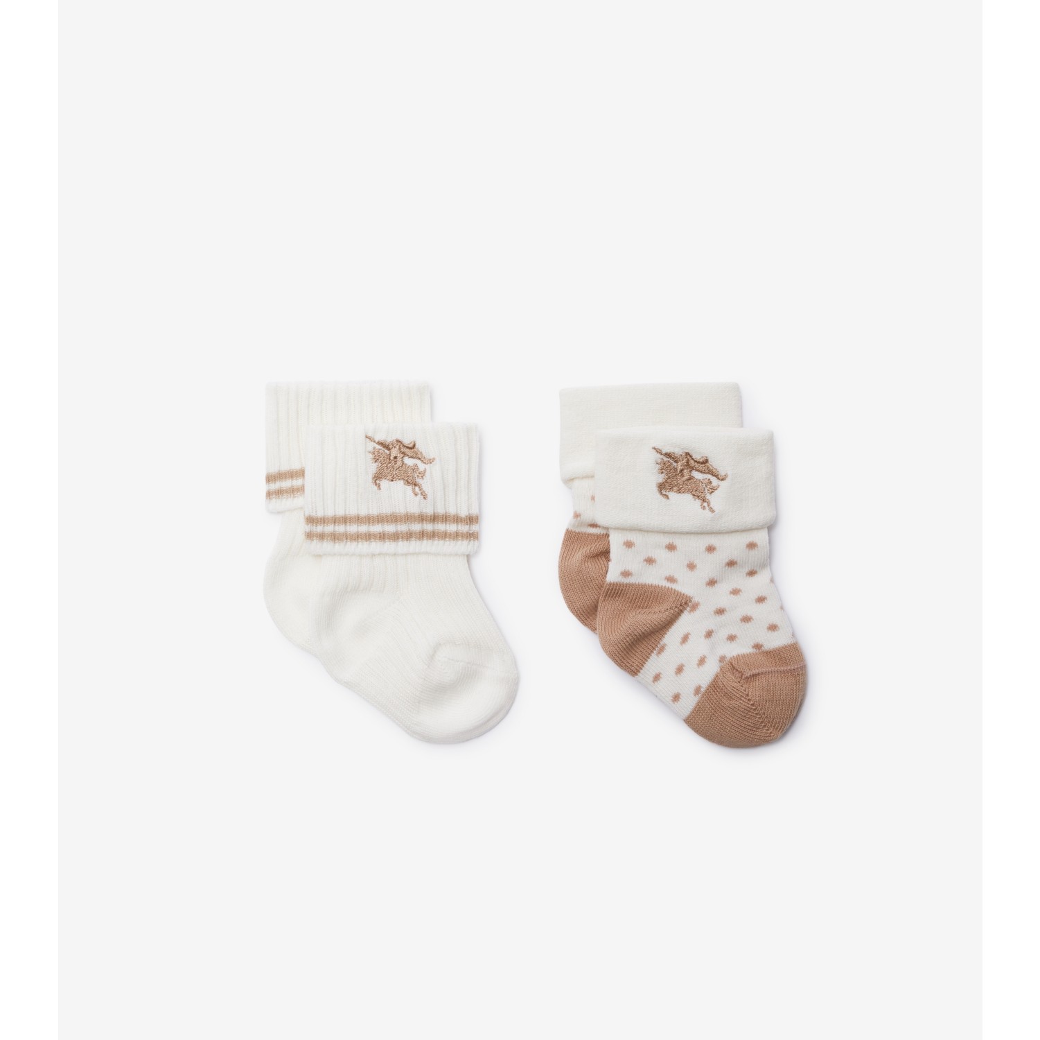 Two-piece Cotton Blend Socks Set