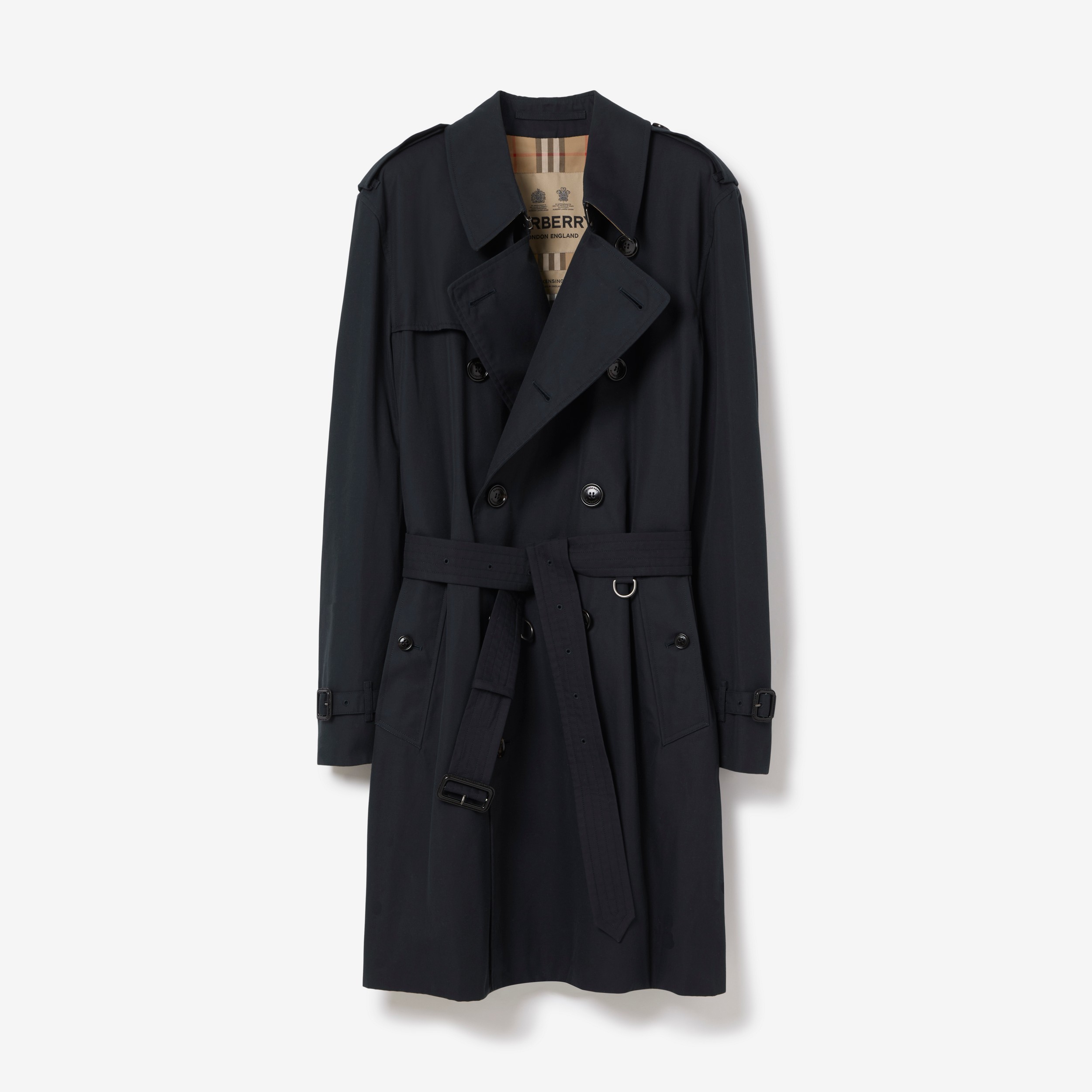 The Mid-length Kensington Trench Coat in Midnight - Men | Burberry® Official - 1