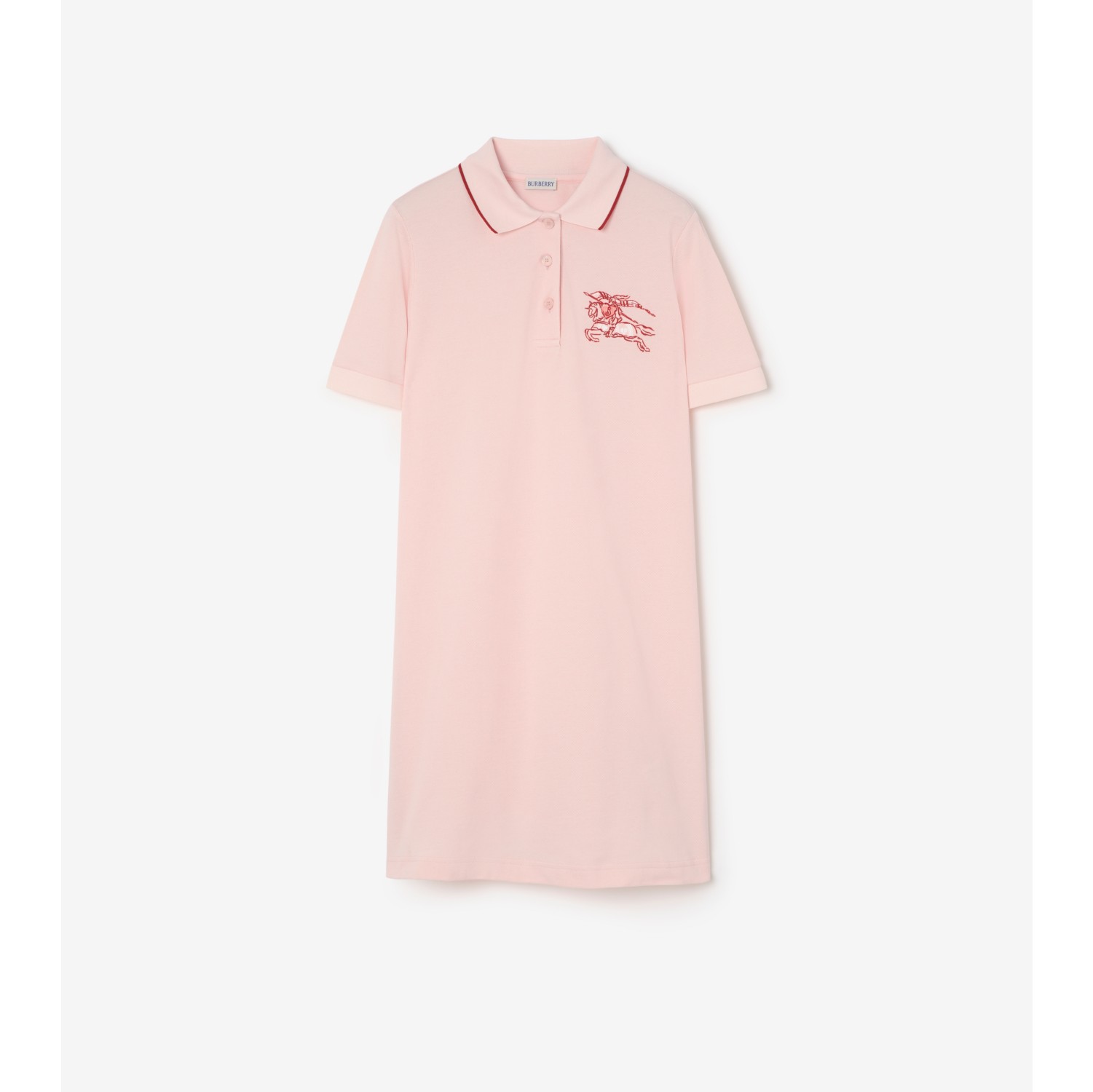 心形盾牌骑士徽标棉质 Polo 衫式连衣裙