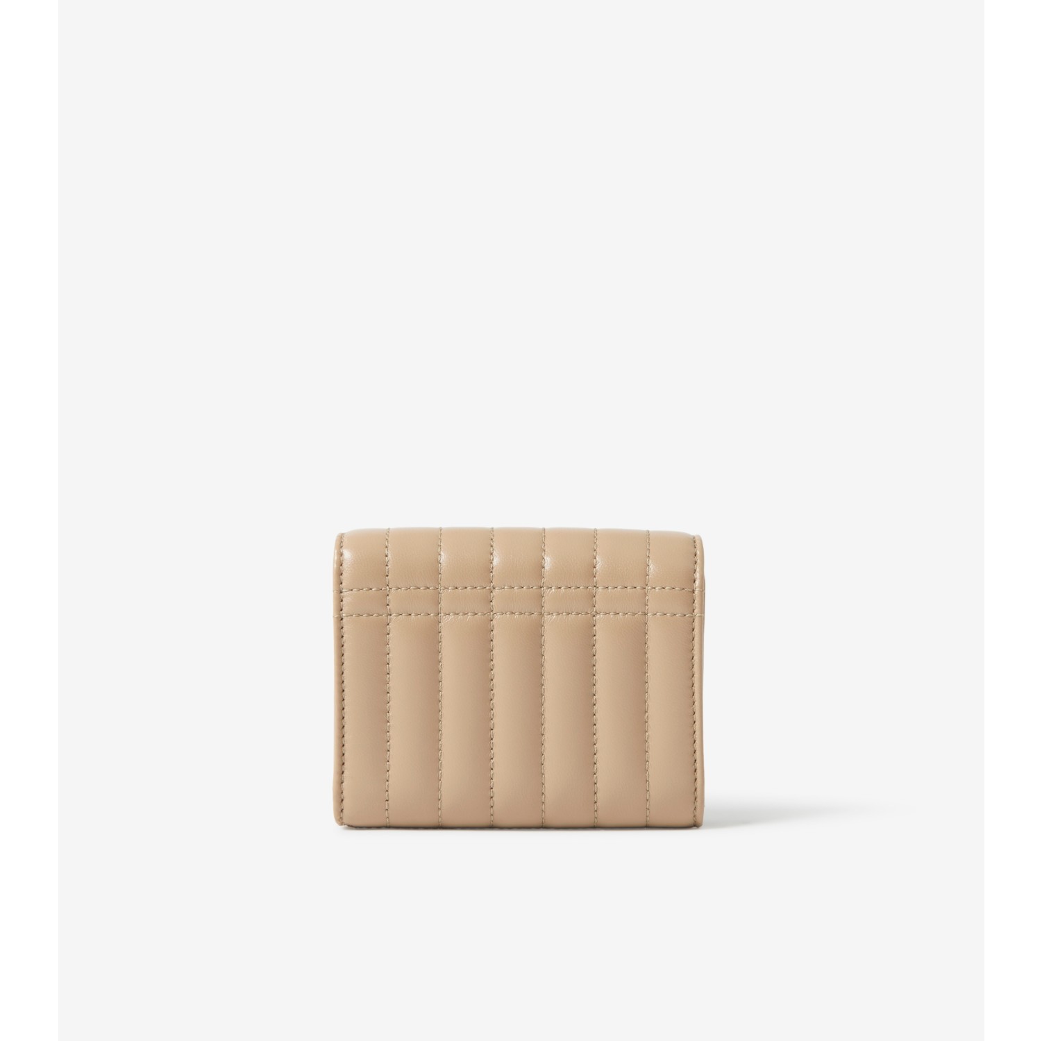 Top Zip Short Wallet - Beige