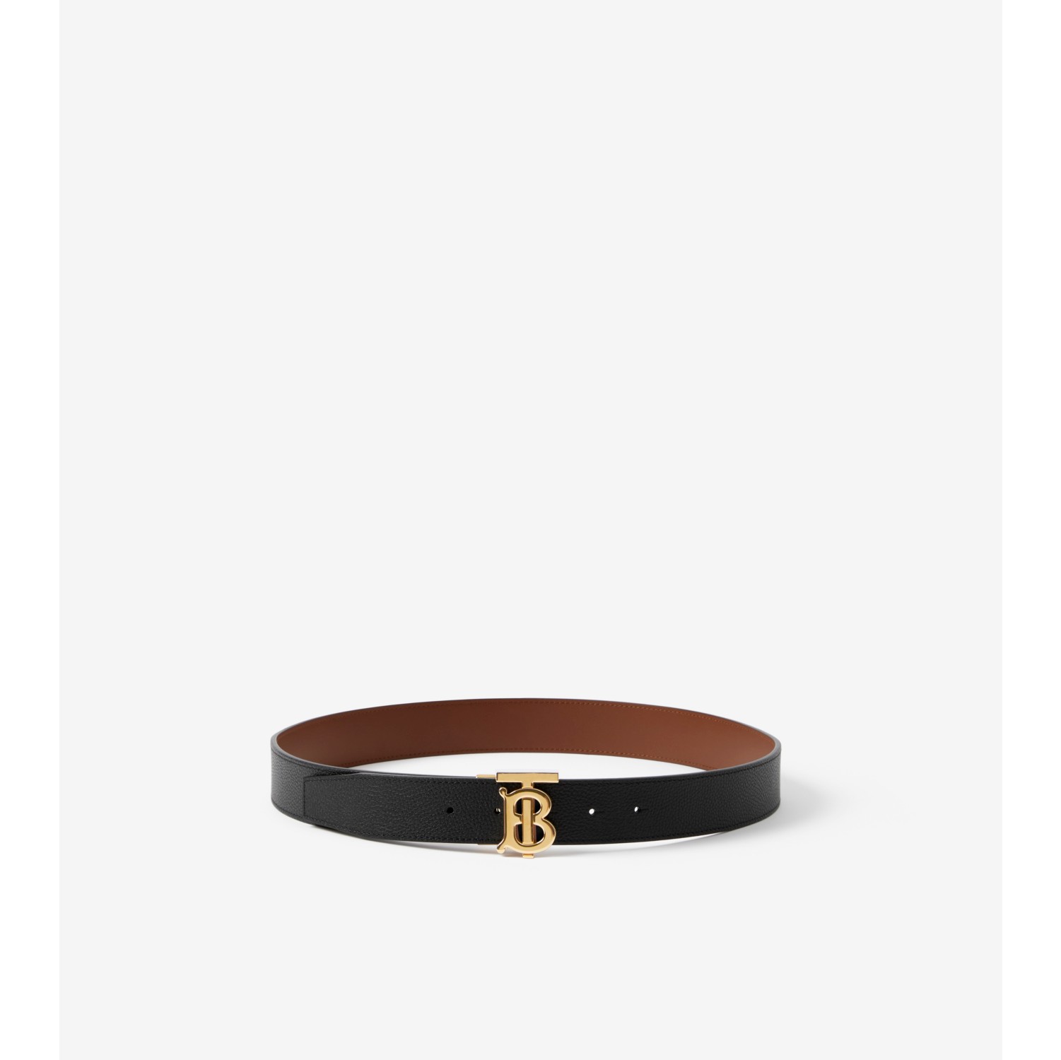 Burberry Leather Reversible TB Belt , Size: 85