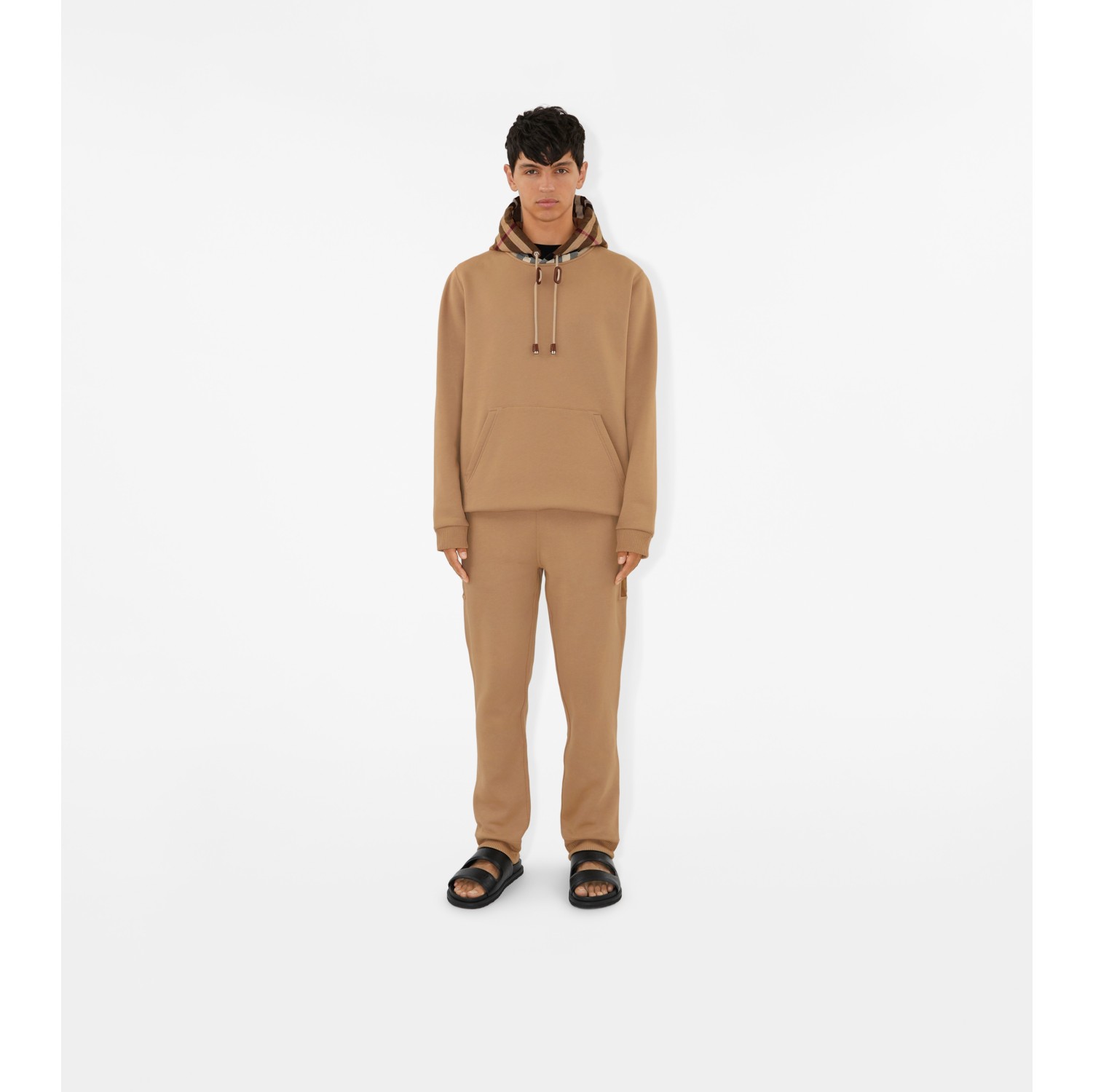 BURBERRY 7/8 pants in jogger style in camel