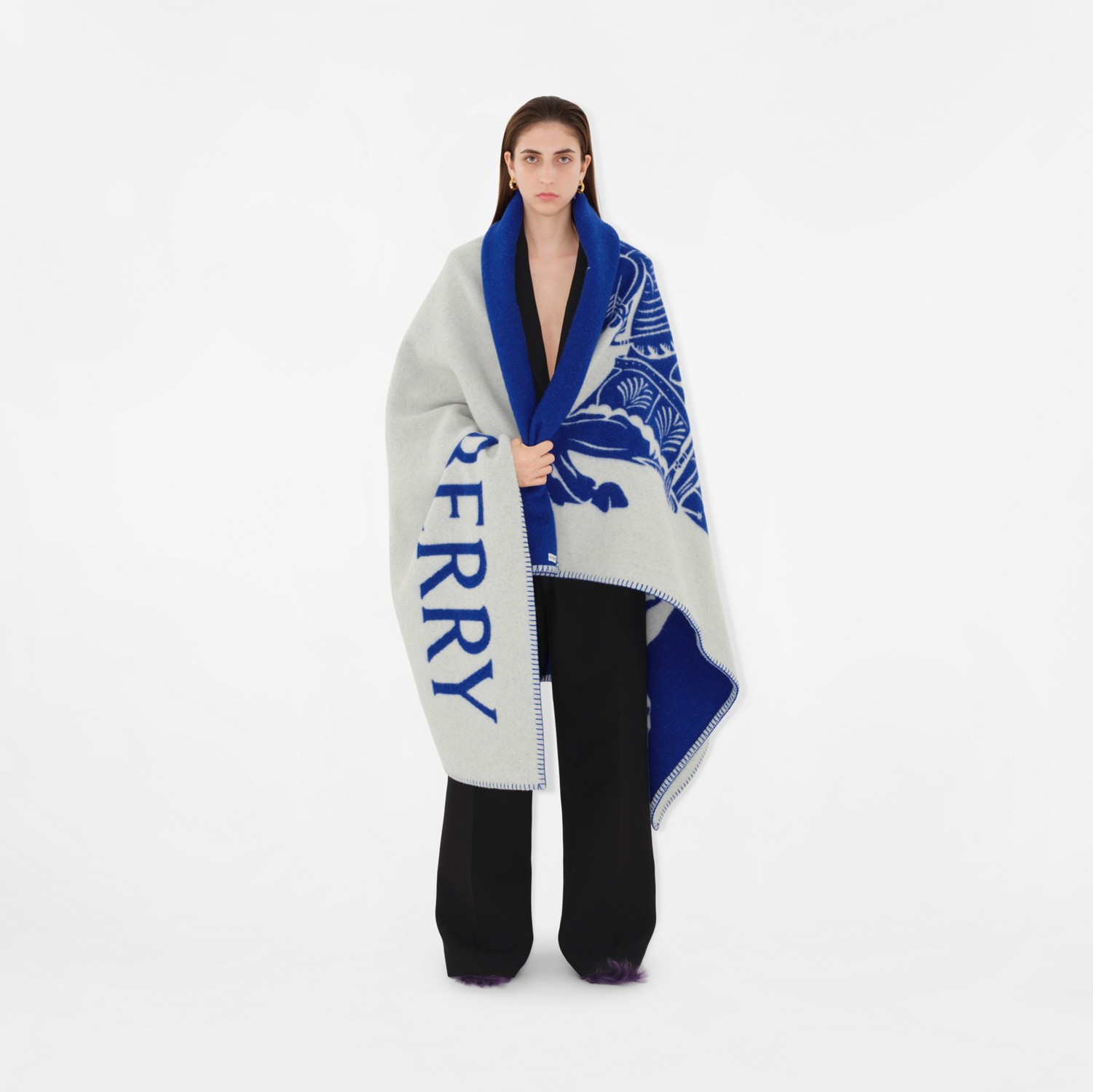EKD Wool Blanket in Knight | Burberry® Official