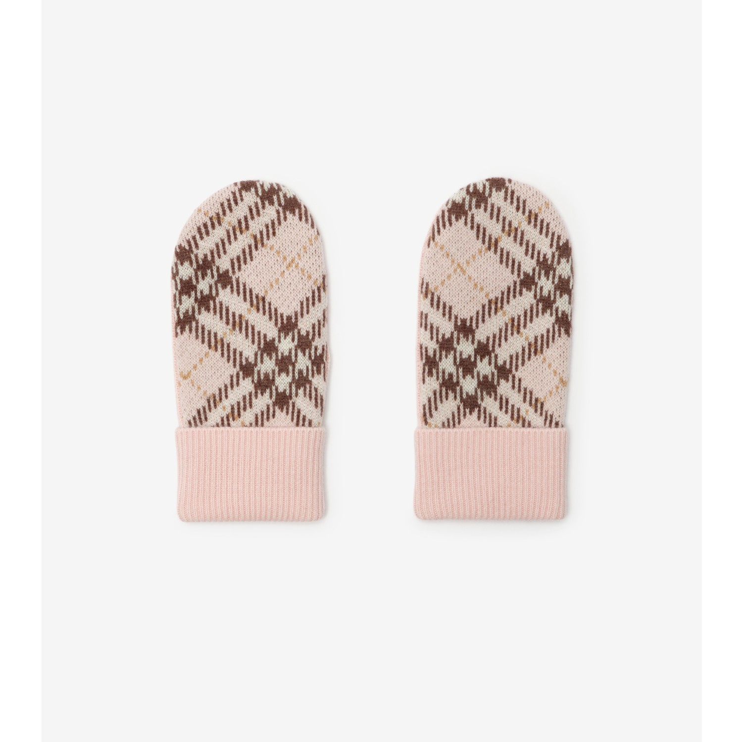 Muffole in lana e cashmere Check