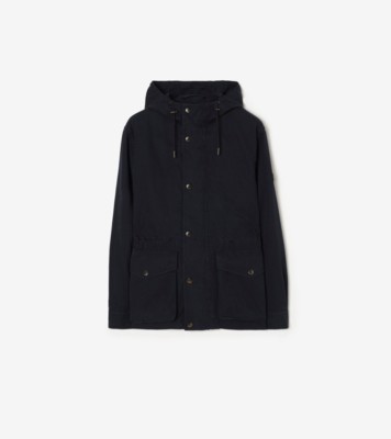 Gabardine Euston Hooded Jacket Warmer Coal ®