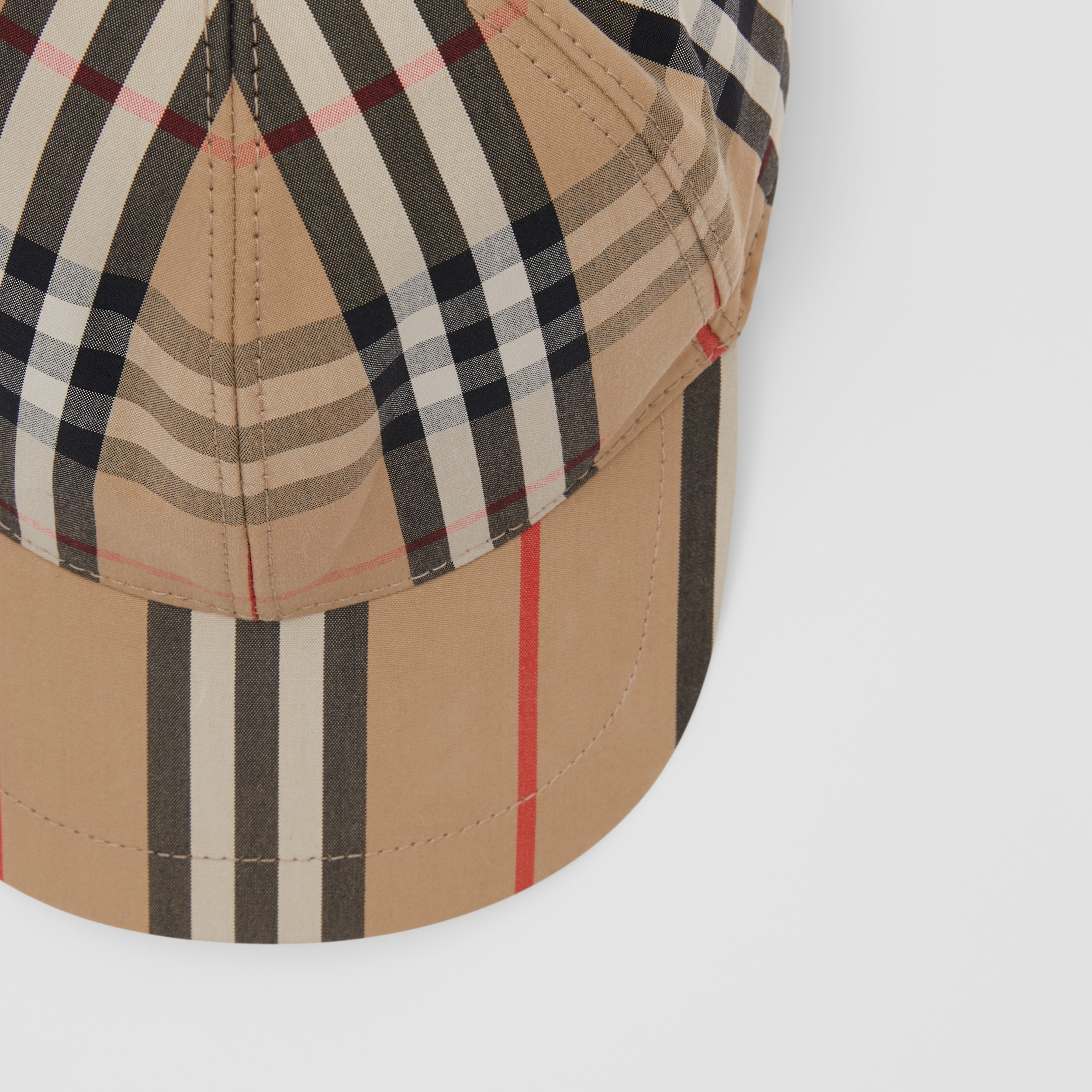 Vintage Check and Icon Stripe Cotton Baseball Cap in Archive Beige -  Children | Burberry® Official