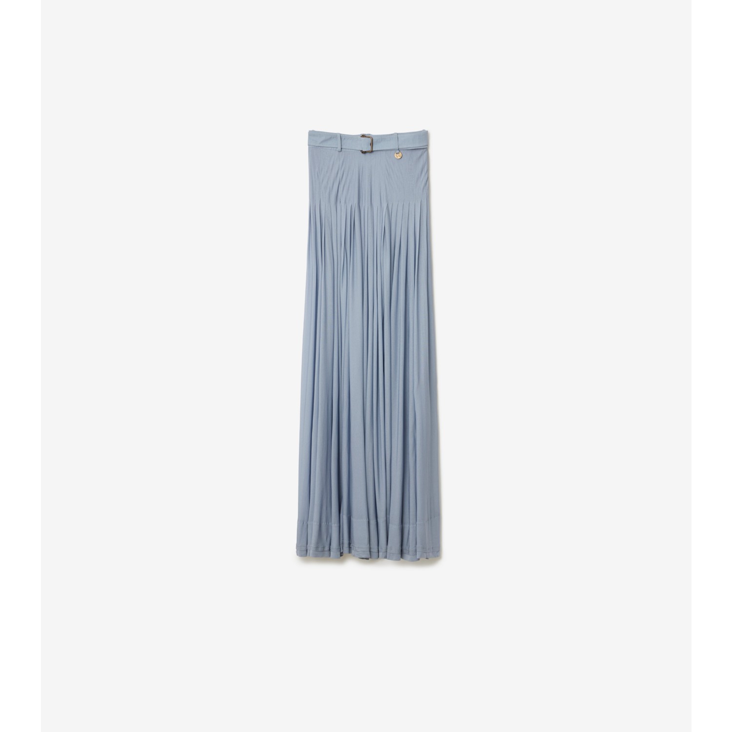 Pleated Crepe Jersey Maxi Skirt