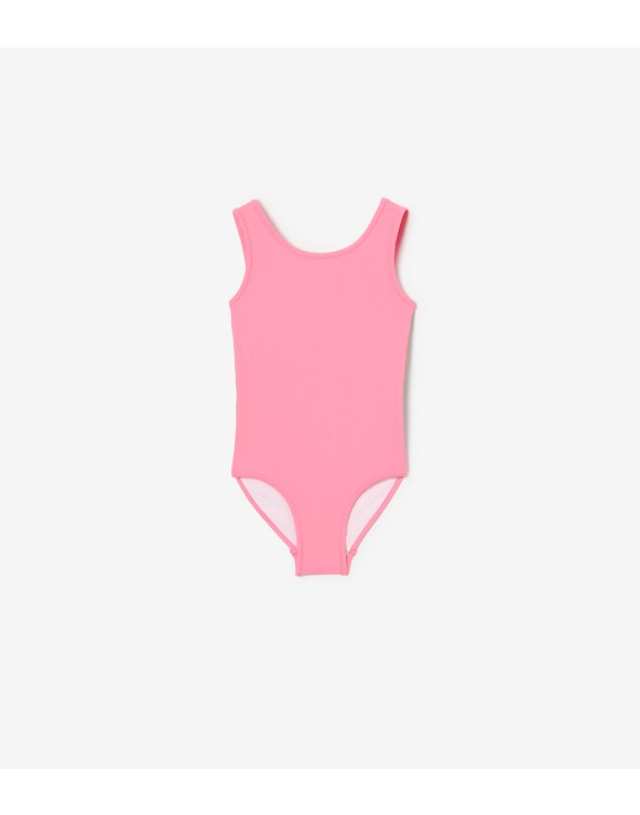 Check Trim Swimsuit