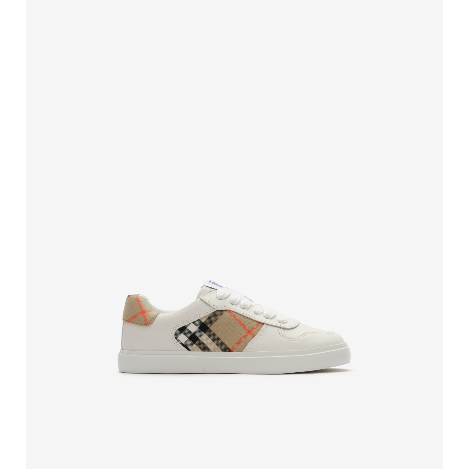 Sneaker in pelle e Check