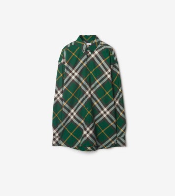 Burberry green store plaid shirt