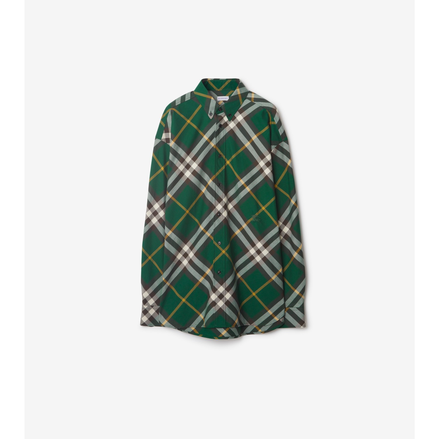 Burberry green plaid shirt new arrivals