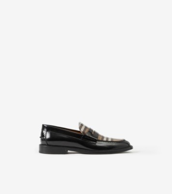 Burberry clearance check loafers