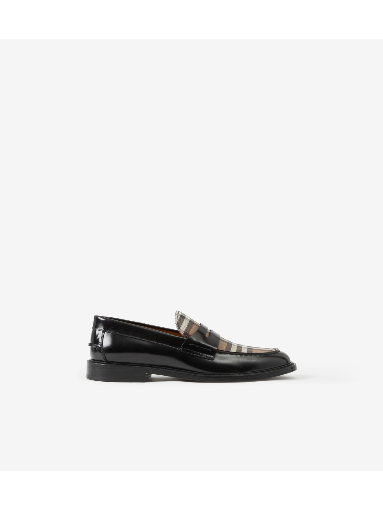 Burberry check hot sale link loafer