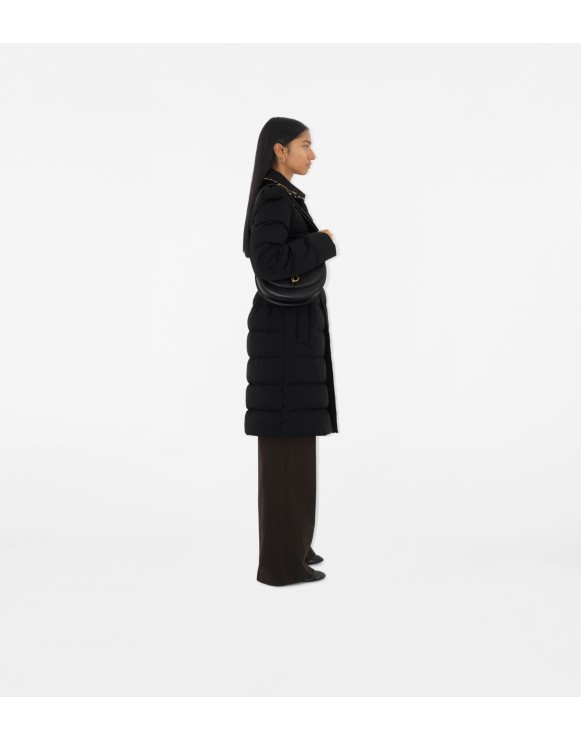Mid-length Nylon Puffer Coat