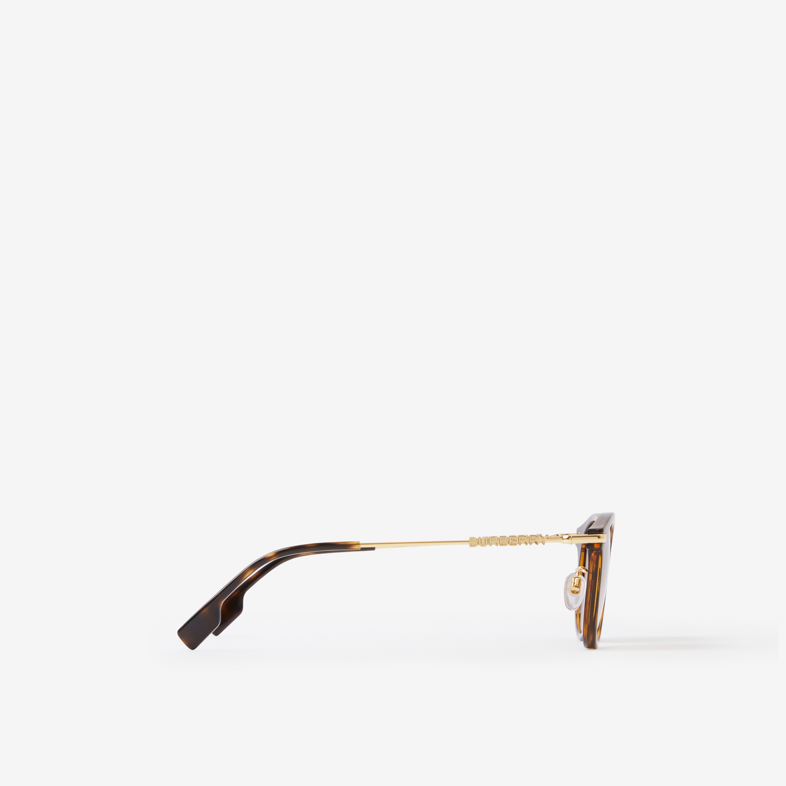 Sonnenbrille mit runder Fassung (Schildpattfarben/helles Goldfarben) - Damen | Burberry® - 2