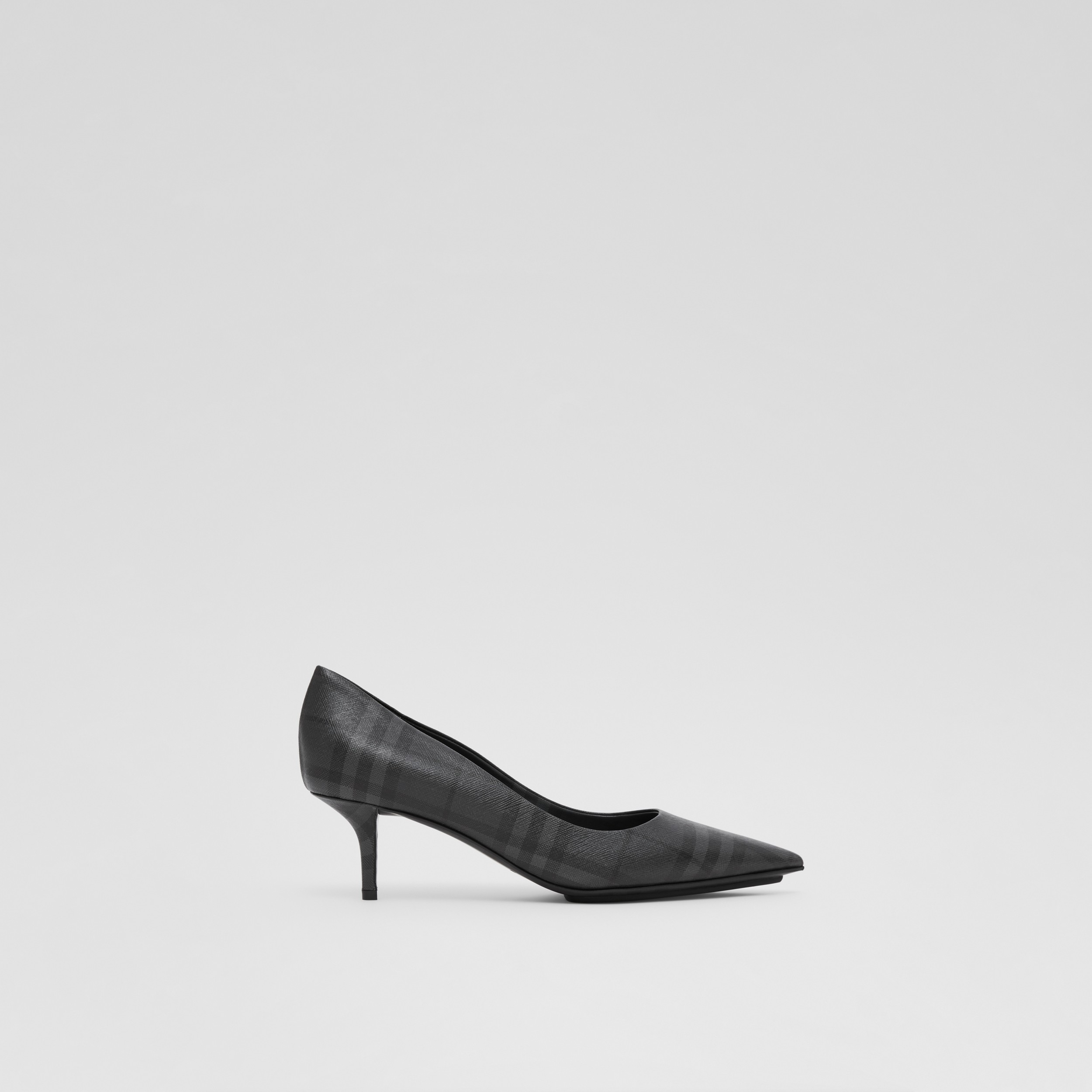 Check Point-toe Pumps in Dark Charcoal - Women | Burberry® Official - 1