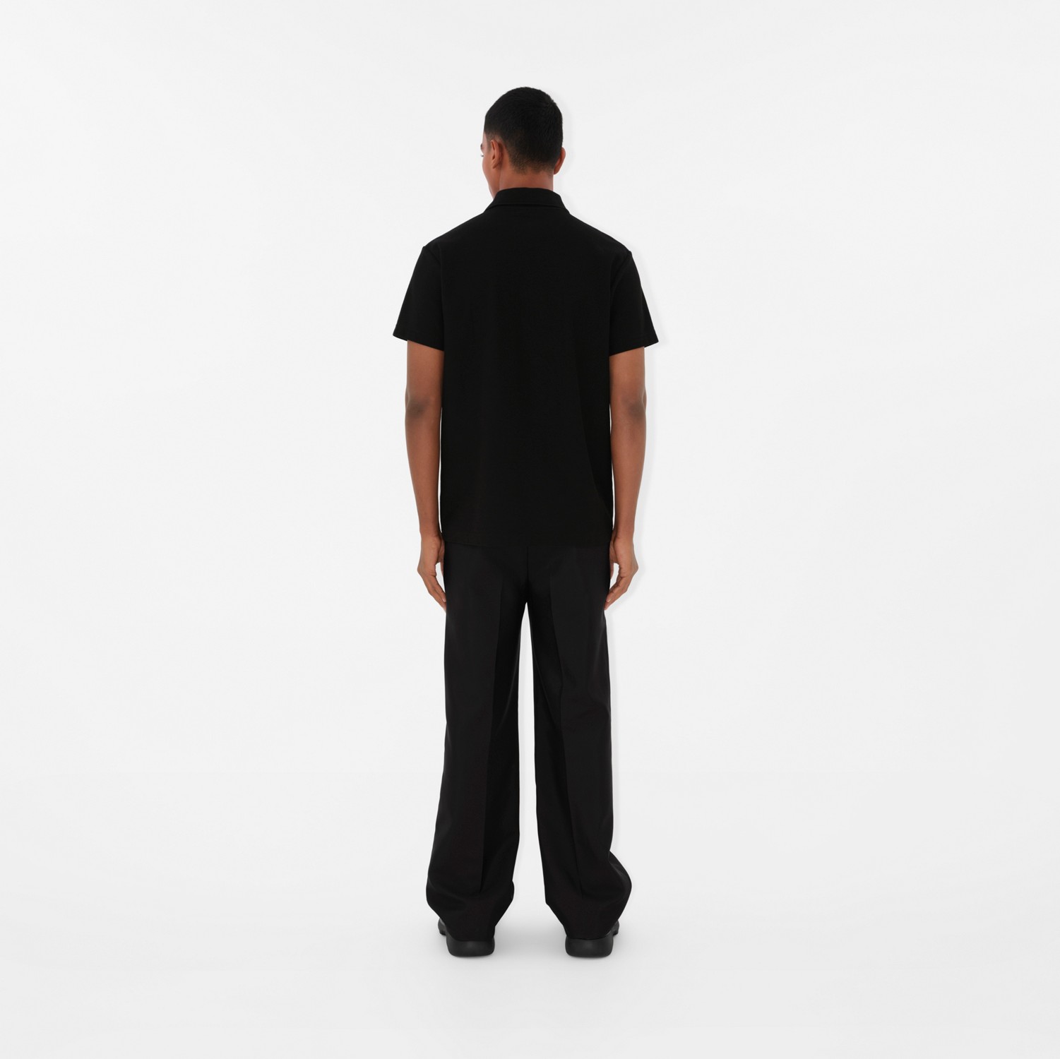 Cotton Polo Shirt in Black - Men | Burberry® Official Cotton Polo Shirt in Black - Men | Burberry® Official