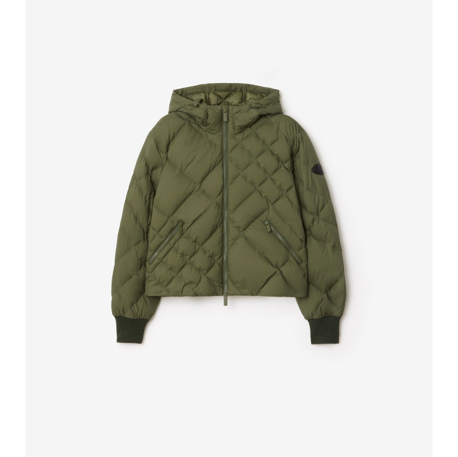 Wattierte Jacke „Delley“ aus Nylon mit genähtem Karomuster