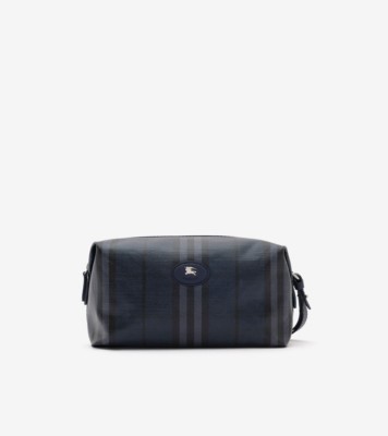 Highlands Travel Pouch in Navy - Men | Burberry® Official