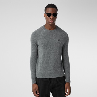 grey burberry sweater