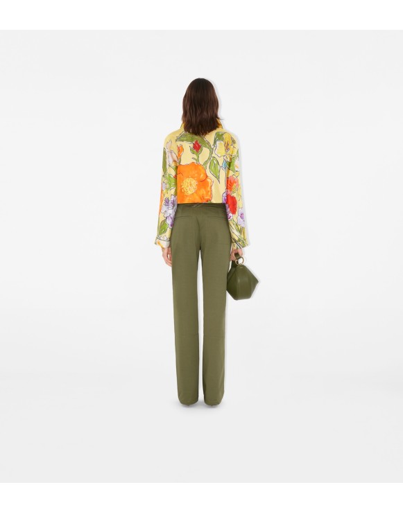 Highgrove Cascading Flowers Silk Pyjama Shirt