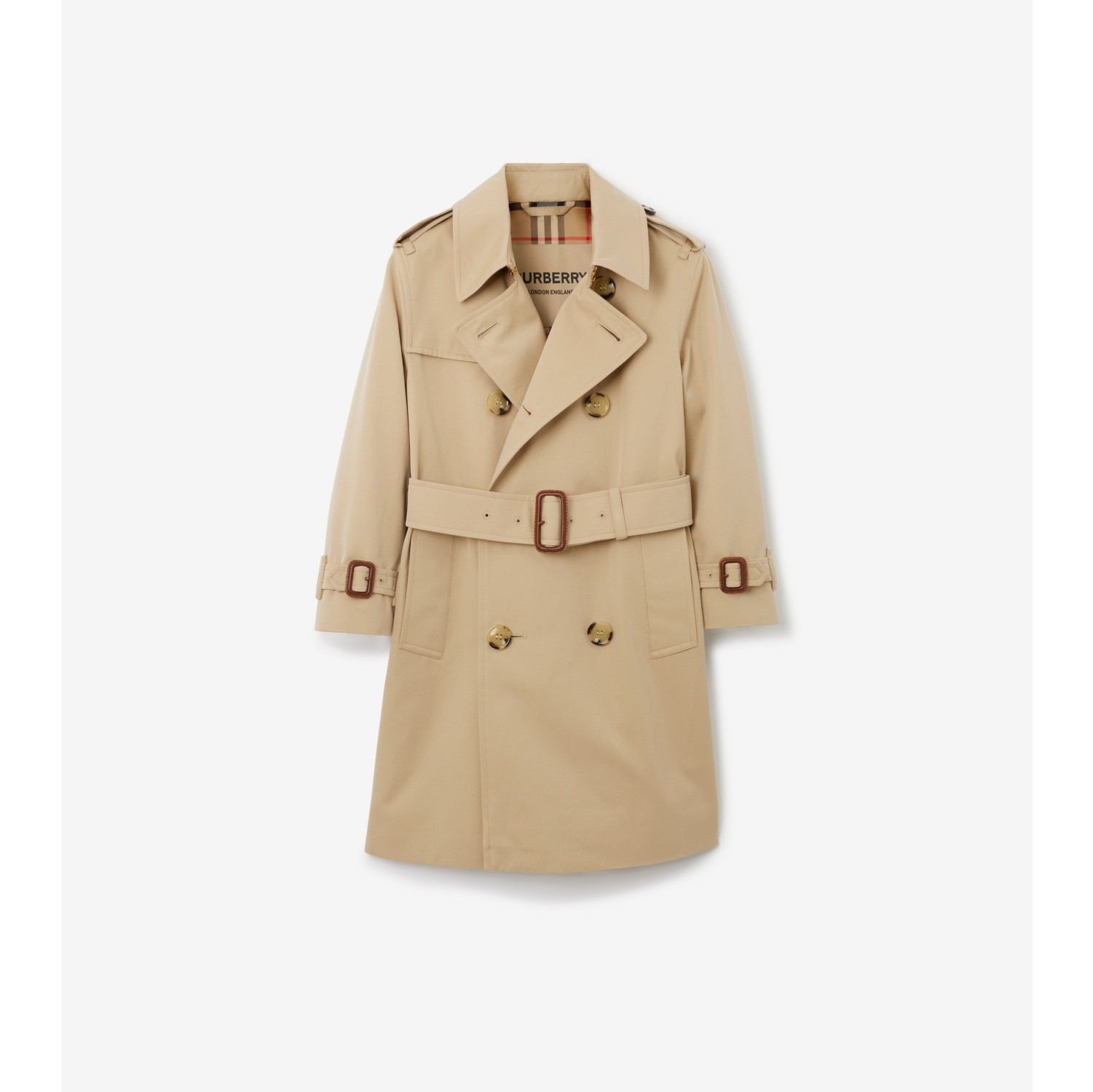 Gabardine Trench Coat in Honey Burberry Official