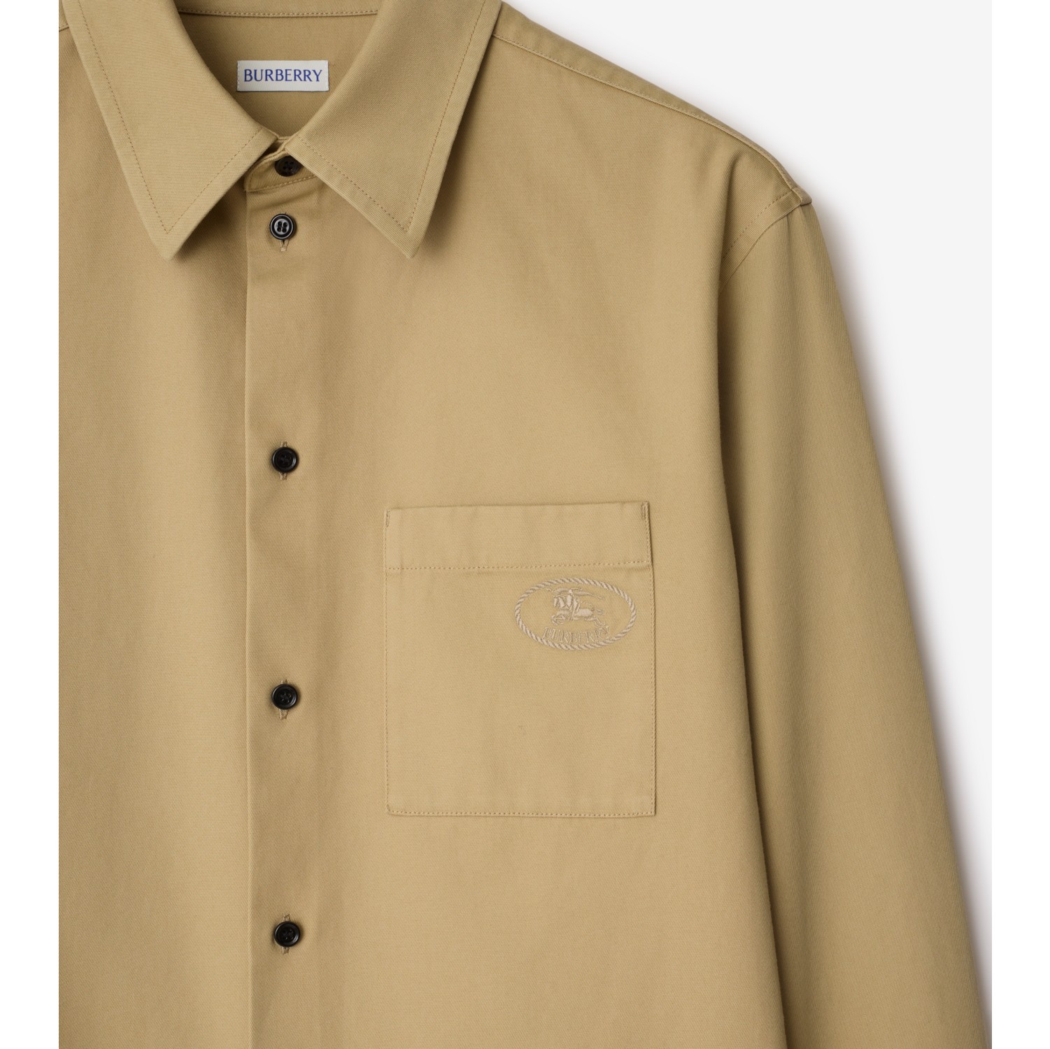 Legere Hemdjacke aus Gabardine