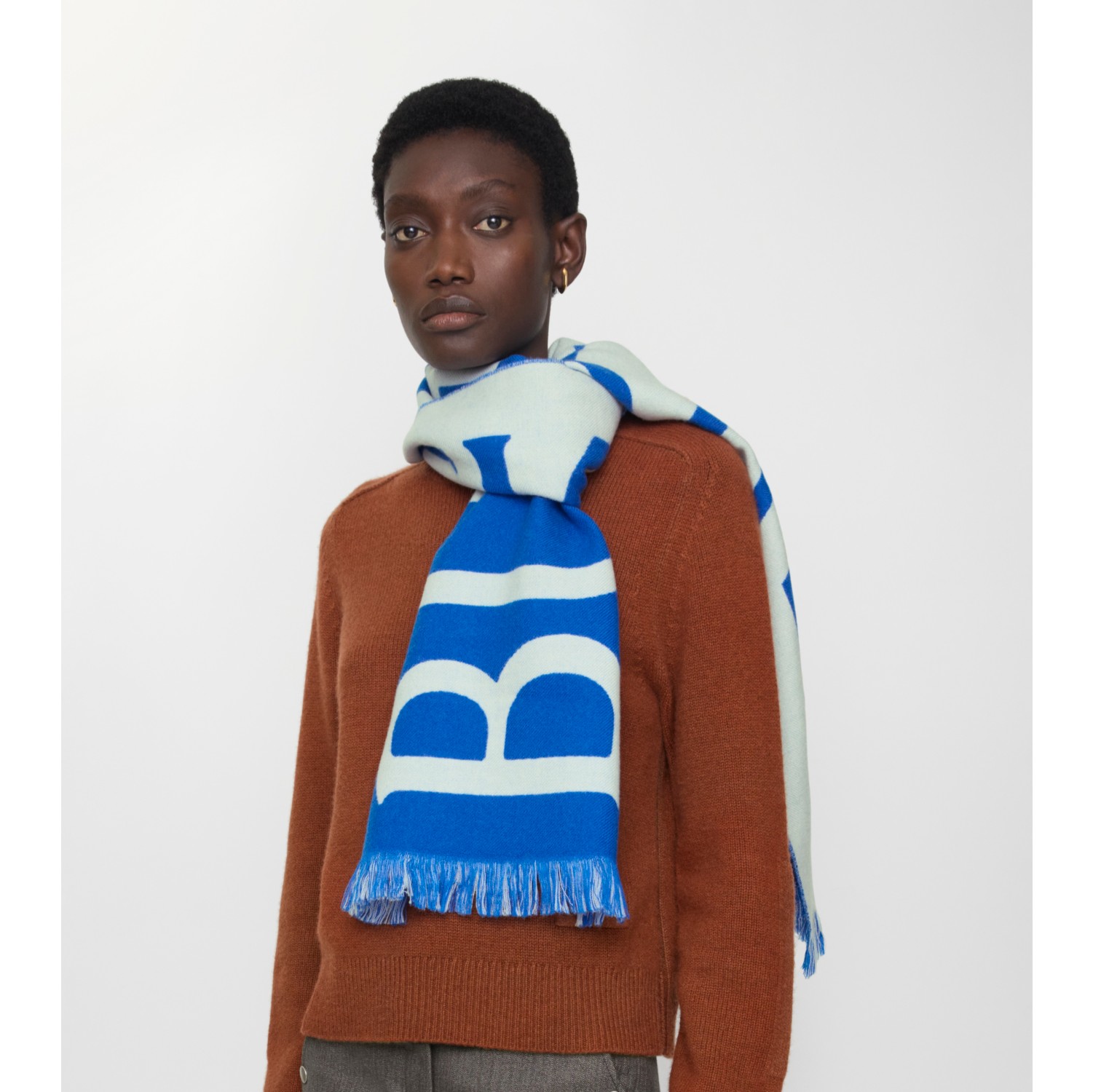 Logo Wool Scarf